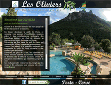 Tablet Screenshot of camping-oliviers-porto.com